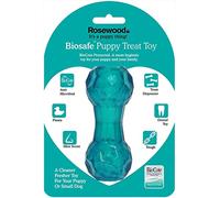 Biosafe Puppy Treat Toys - Dumbell - Blue