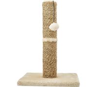 Rosewood Turin Cat Scratching Post, 45cm Tall with Cream Soft Fabric, Includes