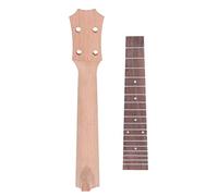 Rosewood Ukulele Fretboard Neck Set, Rosewood Okoume Wood Neck Replacement for 4 String Musical Instrument, Uke DIY Fretboard Parts(23in)