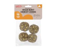 Rosewood Veggie Burst Crunchy Cookies - Treat and Gnaw, Made with Natural Grasses and Vegetables, Boredom Breaker Treats for Rabbits, Guinea Pigs, Hamsters and all other Small Animals, 4pc