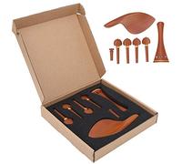Rosewood Violin Pegs Tailpiece Chin Rest Set with Stability Violin Peg Tailpiece Chin Rest End Pin Great Accessory for Violin Enthusiasts