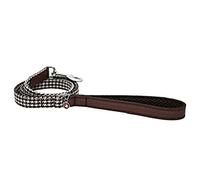 Rosewood Wag-N-Walk Designer Brown Houndstooth Dog Lead, 3/4 x 40-inch