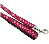 Rosewood Wag-n-Walk Lead, 3/4-inch, Red/ Spotty