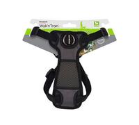 Rosewood Front Connect Harness for Dogs - Medium, No-Pull Design, Ideal for Training, Behaviour Control, and Leash Walking, Adjustable and Comfortable Fit for Medium Dogs, Grey