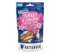 Rosewood x Battersea Turkey Collagen Sticks Dog Treats - Natural Turkey, High Protein, Rawhide-Free Healthy Chews, Promotes Joint, Skin & Coat Health, Training Reward
