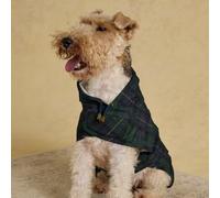 Rosewood x Joules Blackwatch Check Packaway Dog Jacket, Large - Lightweight Water-Resistant Coat with Hood, Adjustable Velcro Fastenings, Portable for Travel & Walks