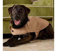 Rosewood x Joules Burra Brown Raincoat for Dogs, Large, Washable, Lightweight, Water-Resistant Dog Coat for Large Dogs