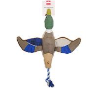 Rosewood x Joules Duck Dog Toy - Soft Plush with Hidden Squeaker, Durable, Interactive Pet Toy for Medium and Large Dogs, Multi-Textured Design