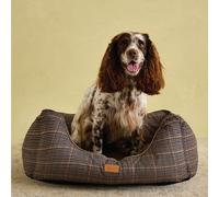 Joules Henson Check Box Dog Bed, Multi