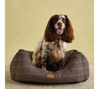 Joules Henson Check Box Dog Bed, Multi