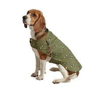 Rosewood x Joules Khaki Bee Print Raincoat for Dogs, Large, Washable, Lightweight, Water-Resistant Dog Coat for Large Dogs