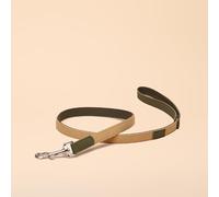 Rosewood x Joules Khaki Dog Lead - Durable Leather and Webbing Detail, Stylish Design with Brushed Metal Clip, Premium Pet Accessory