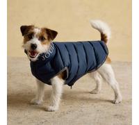 Rosewood x Joules Navy Moorsdale Puffer Dog Coat, Small - Reversible Winter Jacket with Zip Closure, Warm, Lightweight, Water-Resistant Pet Coat for Small Dogs
