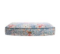 Rosewood x Morris & Co. Bower Berry Mattress for Dogs, Medium Dog Bed, Blue, Thickly Padded, Non-Slip Base, Washable, Luxury William Morris Print