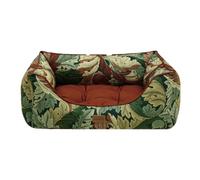 Rosewood x Morris & Co. Forest Acanthus Dog Bed, Medium, 69cm | Forest Acanthus Print, Raised Sides, Non-Slip Base, Machine Washable, Cosy Pet Bed, William Morris Heritage Design