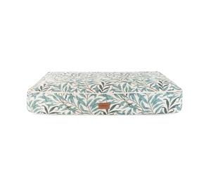 Rosewood x Morris & Co. Willow Boughs Mattress for Dogs, Medium Dog Bed, Ivory/Green, Thickly Padded, Non-Slip Base, Washable, Luxury William Morris Print