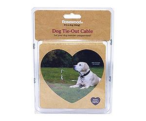 Rosewood Yard Accessories Tie-Out Cable, 30 ft, Transparent