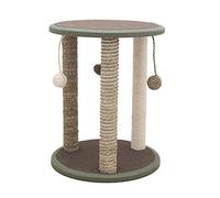 Rosewood Zurich Cat Scratching Post, Cat Tree, 45cm Tall with 3 Posts for Multi-Pet Play, Includes 3 Hanging Ball Toys, Durable & Engaging Scratching Post for Cats