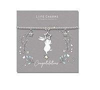 Rosey Rabbit - Congratulations Silver Plated Bracelet - Beautiful Gift For Her - Women's, Ladies, Girl's, Female Jewellery