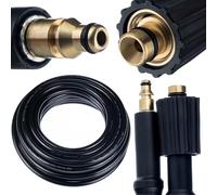 Rosfix High Pressure Hose 15 m Click Connect - Reinforced Nylon, 200 Bar, 60 °C | Abrasion Resistant | Compatible with Stihl, Nilfisk, Gerni Pressure Washer