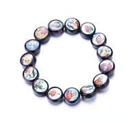 Rosfully 2pcs Our Lady Virgin Mary Crucifix Miraculous Medals Handmade Bracelets Catholic Virgin Mary Saint Benedict Cross Bracelet San Judas Adjustable Bracelet, adjustable, Acrylic, no gemstone