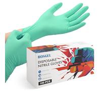 rosgel Disposable Nitrile Gloves for Kids 4-10 Years, Latex-Free, Powder-Free, X-Small Size, Perfect for Cleaning Services, Gardening, Painting, and Cooking -100 PCS