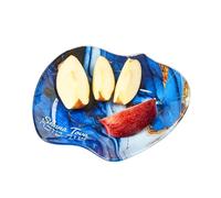 Rosh Hashanah Apple Shaped Honey Dish Glass Blue Ocean Marble Design - Jewish New Year Hostess Party Favors Cooking Serving Kitchen Accessories Holiday Presents Shana Tova Decor Table Decorations!