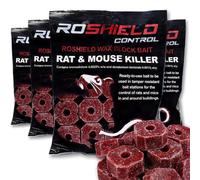 Roshield 1.16 Kg Wax Block Bait For Rat & Mouse Killer Poison Control - Indoor, Outdoor All-Weather Rodent Station Refill Packs