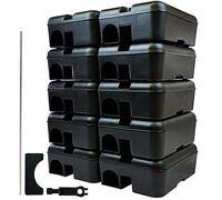 Roshield - 10 Pack, Rat & Mouse Pro Quality Tamper-Resistant Safety Bait Box for Rodent Trap Control Treatments, Secure Lockable Bait Stations Appropriate in Both Indoor And Outdoor Settings.