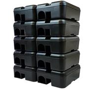 Roshield 10 Tamper Proof Rat Bait Box - Safety Control To Keep Pets And Children Away (Empty)
