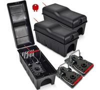 Roshield 3 X Rat Trap Killer Box - Easy To Set Safety For Home, Shed & Garage Control & Treatment (Professional Quality, Pack Of