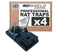 Roshield 4 x Rat Traps - Professional Heavy Duty Control Traps