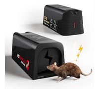 Roshield Electric Rat & Mouse Traps - Professional Quality & Heavy Duty Pest Control Trap For Instant Kill - Large Reusable &