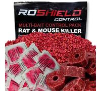Roshield Rat & Mouse Rodent Control Multi-Pack Starter Rodenticide Kit (All 3 Bait Formulations)