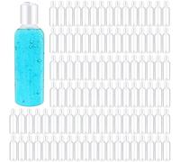 Roshtia 100 Pcs 3.4 oz Plastic Bottles Toiletries Empty Travel Size Bottles Containers Leak Proof Squeeze Bottles Refillable Travel Lotion Container for Cream Conditioner(White)