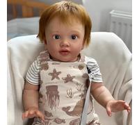 ROSHUAN 26 Inch Real Life Reborn Toddler Dolls Boy Large Size Reborn Baby Dolls That Look Real Lifelike Toddler Doll Soft Cloth Body Realistic Baby Doll Toy For Kids Gifts