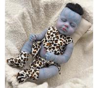 ROSHUAN Avatar Reborn Baby Dolls 20 inch Realistic Newborn Baby Dolls Silicone Full Body Anatomically Correct Baby Boy Avatar Real Life Like Baby Dolls with Rooted Hair for Kids Gifts