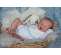 ROSHUAN Maria 19 inch Reborn Realistic Baby Dolls Weighted Preemie Bebe First Cry Soft Cloth Body Lifelike Real Looking Baby Dolls for 3 Years Old Kids