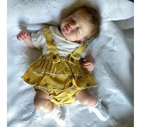 ROSHUAN Real Life Reborn Baby Dolls Silicone Full Body Vinyl Sleeping Girl 20 Inch Realistic Baby Dolls Eyes Close That Look Real Lifelike Newborn Babies Doll Toy For Kids