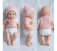 ROSHUAN Realistic Reborn Baby Dolls Girl 8 Inch Full Silicone Anatomically Correct Girls Soft Silicone Lifelike That Look Real Newborn Babe Babie Doll Palm-Sized Washable Poseable Toy For Kids Mom