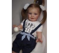 ROSHUAN Realistic Reborn Toddler Dolls 24 inch 60 cm Big Size Standing Reborn Baby Dolls Toddler Girl Life Like Baby Dolls That Look Real Life Toddler Baby Girl with Blue Eyes Open