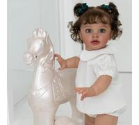 ROSHUAN Realistic Reborn Toddler Dolls Girl 26 Inch Large Size Reborn Baby Dolls With Soft Cloth Body That Look Real Lifelike Baby Doll Real Life Toddler Doll Toy For Kids