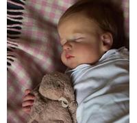 ROSHUAN Reborn Baby Dolls Silicone Full Body 20 inch Lifelike Baby Doll Soft Body Realistic Newborn Babies Girl Real Life Size Sleeping Dolls for Kids Gifts