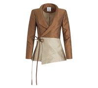 Rosie Assoulin Rapt Attention polka-dot wrap blazer - Brown 2-4-6-8-10-12