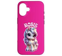 Rosie Cute Unicorn Design for Girls Name Rosie Case for iPhone 16