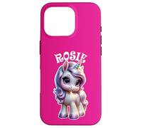 Rosie Cute Unicorn Design for Girls Name Rosie Case for iPhone 16 Pro
