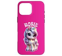 Rosie Cute Unicorn Design for Girls Name Rosie Case for iPhone 16 Pro Max