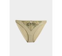 Rosie Ianthe Embroidery High Leg Knickers Light Khaki