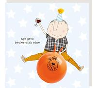 Rosie Made A Thing Age Gets Better with Wine Boy Birthday Card Greeting Cards GF225