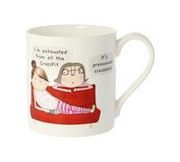 Rosie Made A Thing Cross Fit & Croissants Bone China Mug Gift Idea Her QRH38